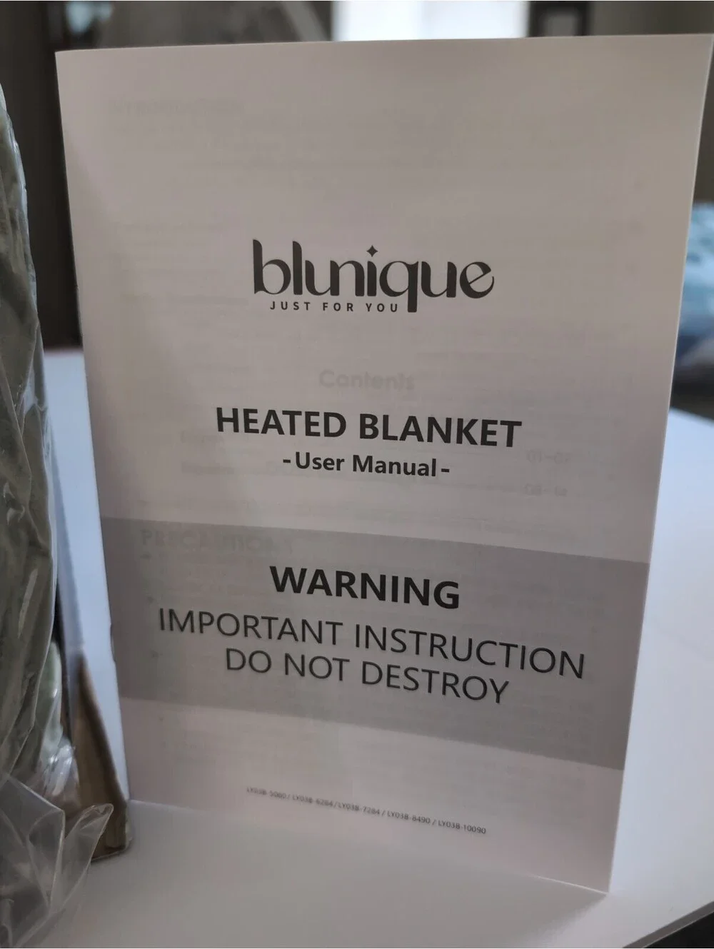blunique Heated Throw Blanket 50x60 Gray Sherpa Fleece Fast Heating